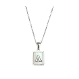 Marble Initial Necklace (A-Z)