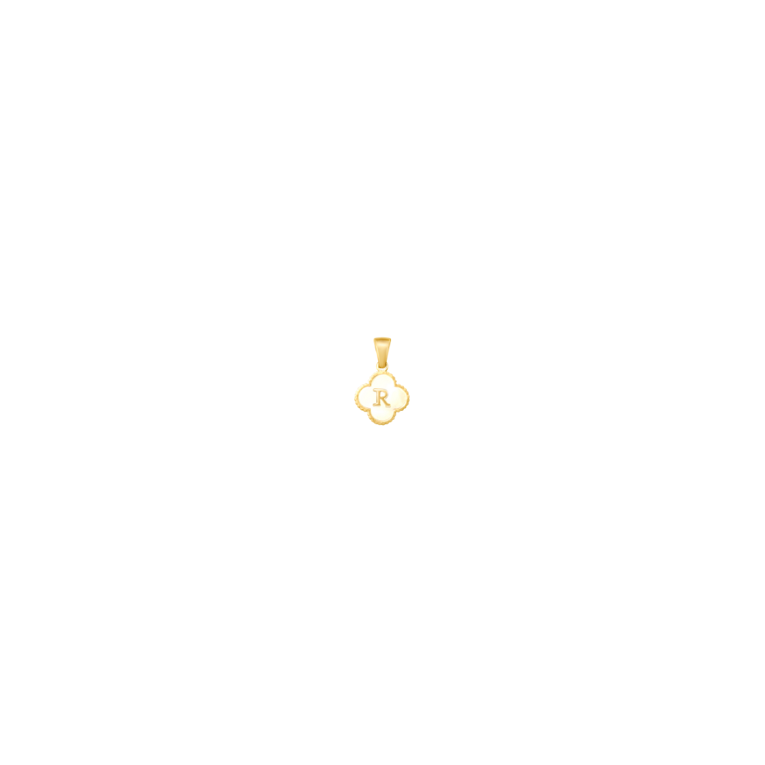 Reversible Initial Flower Charm