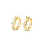 Pointed Star Diamond Huggies