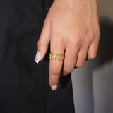 Diamond Cuban Ring