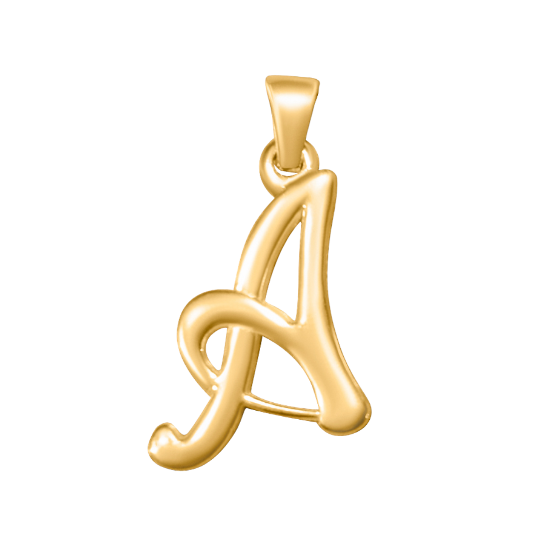 Large Cursive Letter Charms