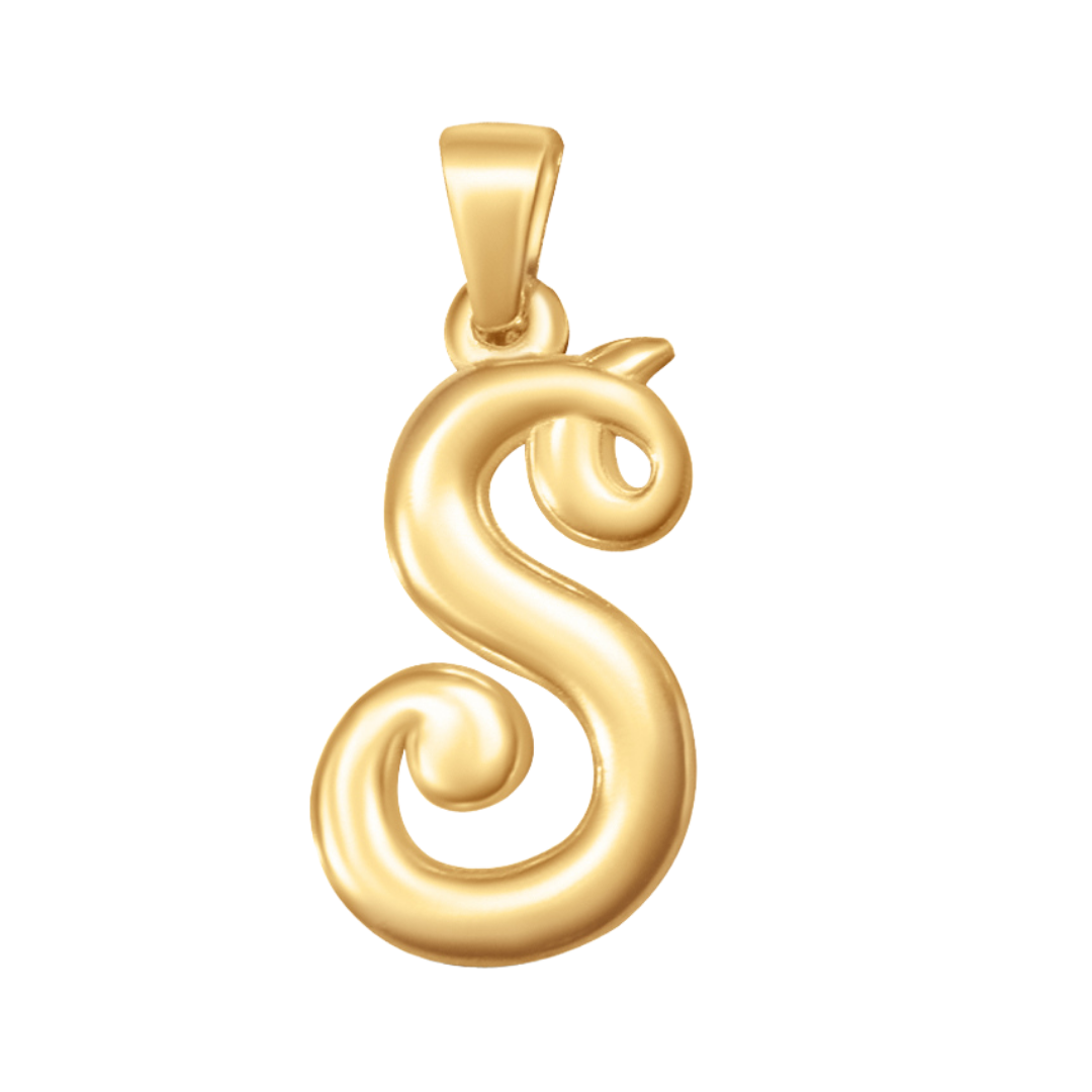 Large Cursive Letter Charms