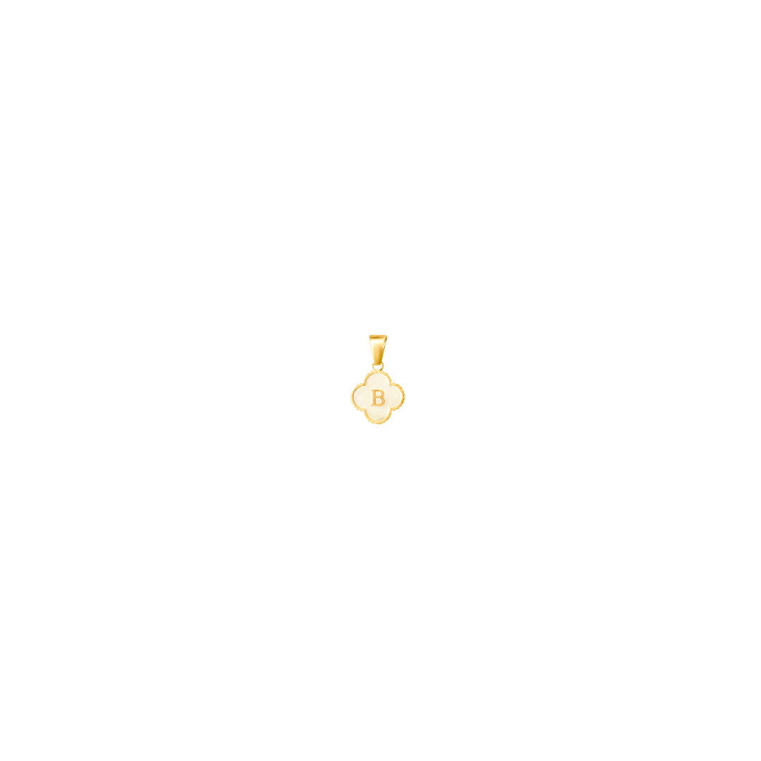 Reversible Initial Flower Charm