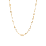 Gold Oval Link Necklace