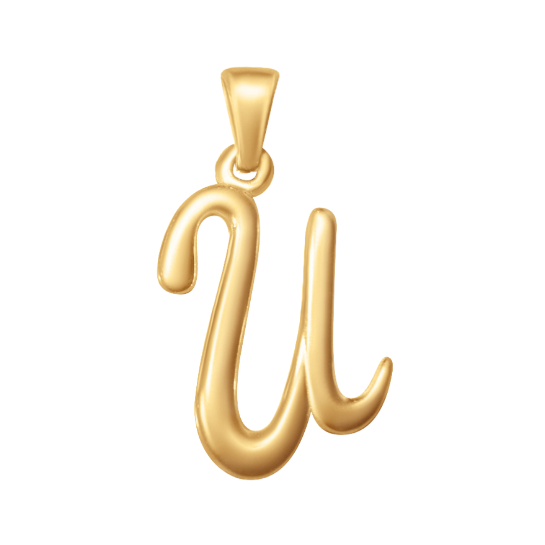 Large Cursive Letter Charms