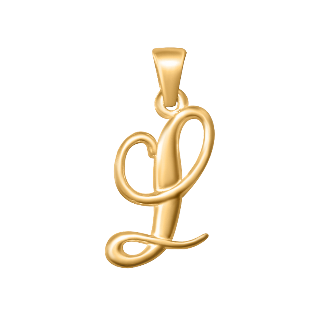 Large Cursive Letter Charms