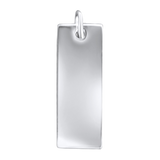 Slim Rectangular Blank Charm