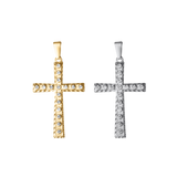 Large Diamond Cross Charm