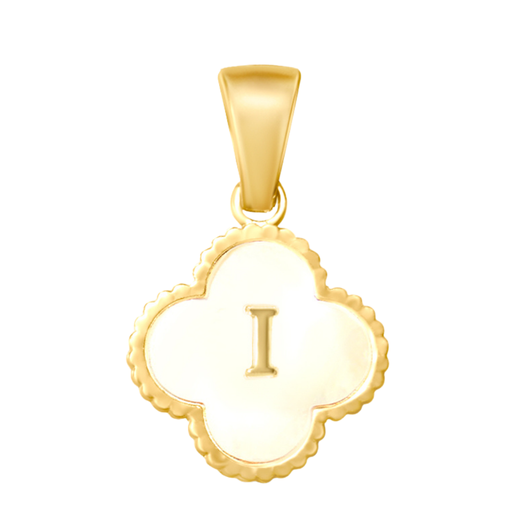 Reversible Initial Flower Charm