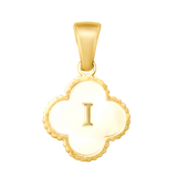 Reversible Initial Flower Charm