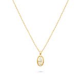Tarot Oval Pendant Necklace
