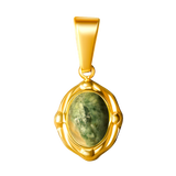 Gold Framed Green Charm