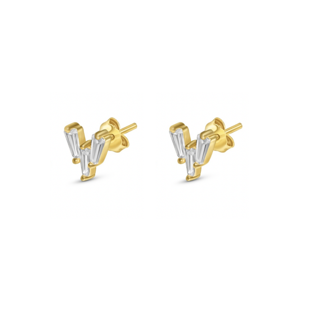 Diamonds and Star Earring Stack