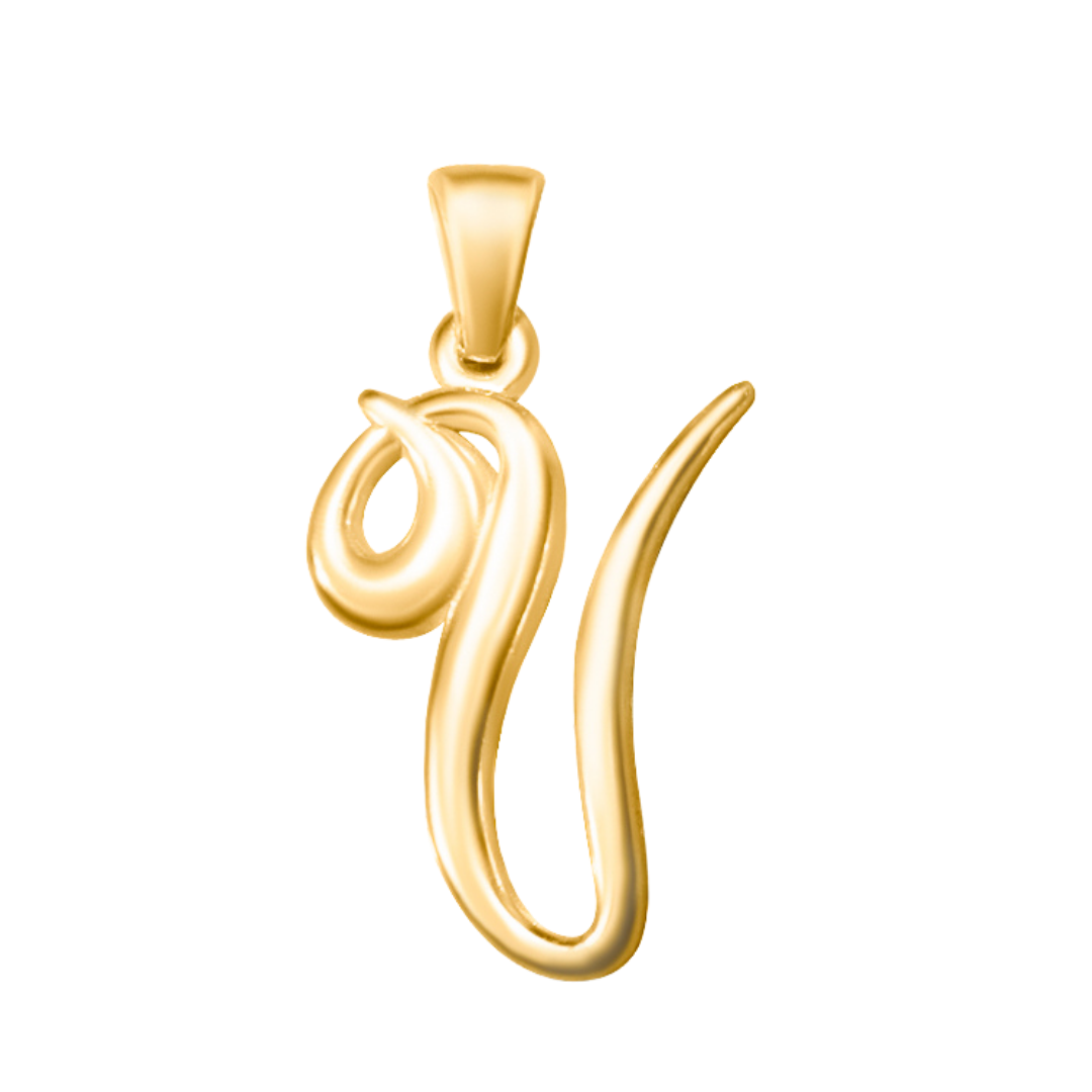 Large Cursive Letter Charms