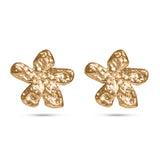 Hammered Flower Studs