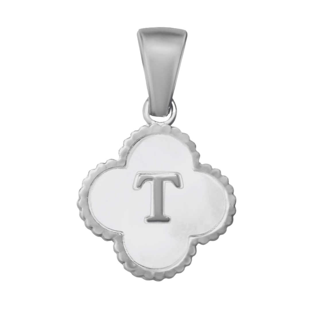 Reversible Initial Flower Charm