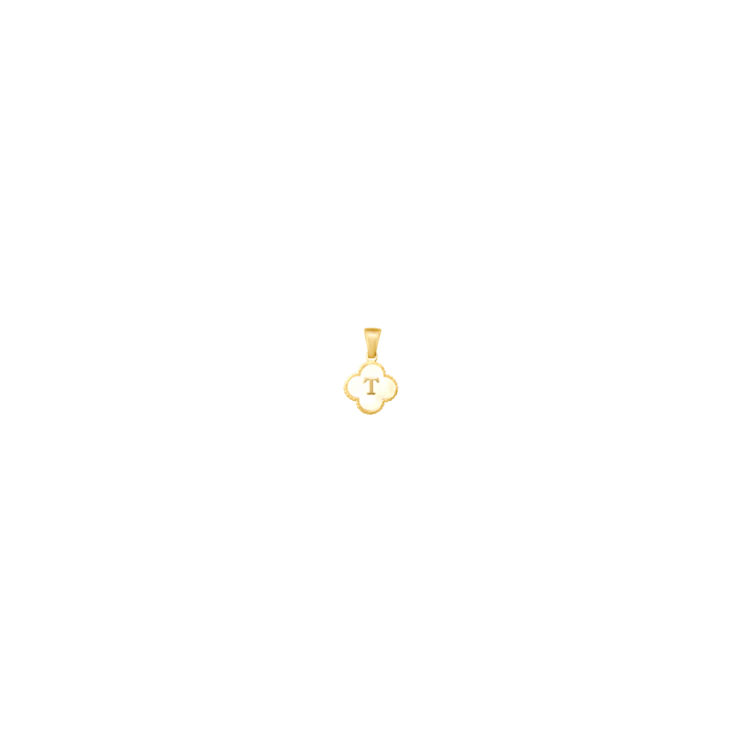 Reversible Initial Flower Charm