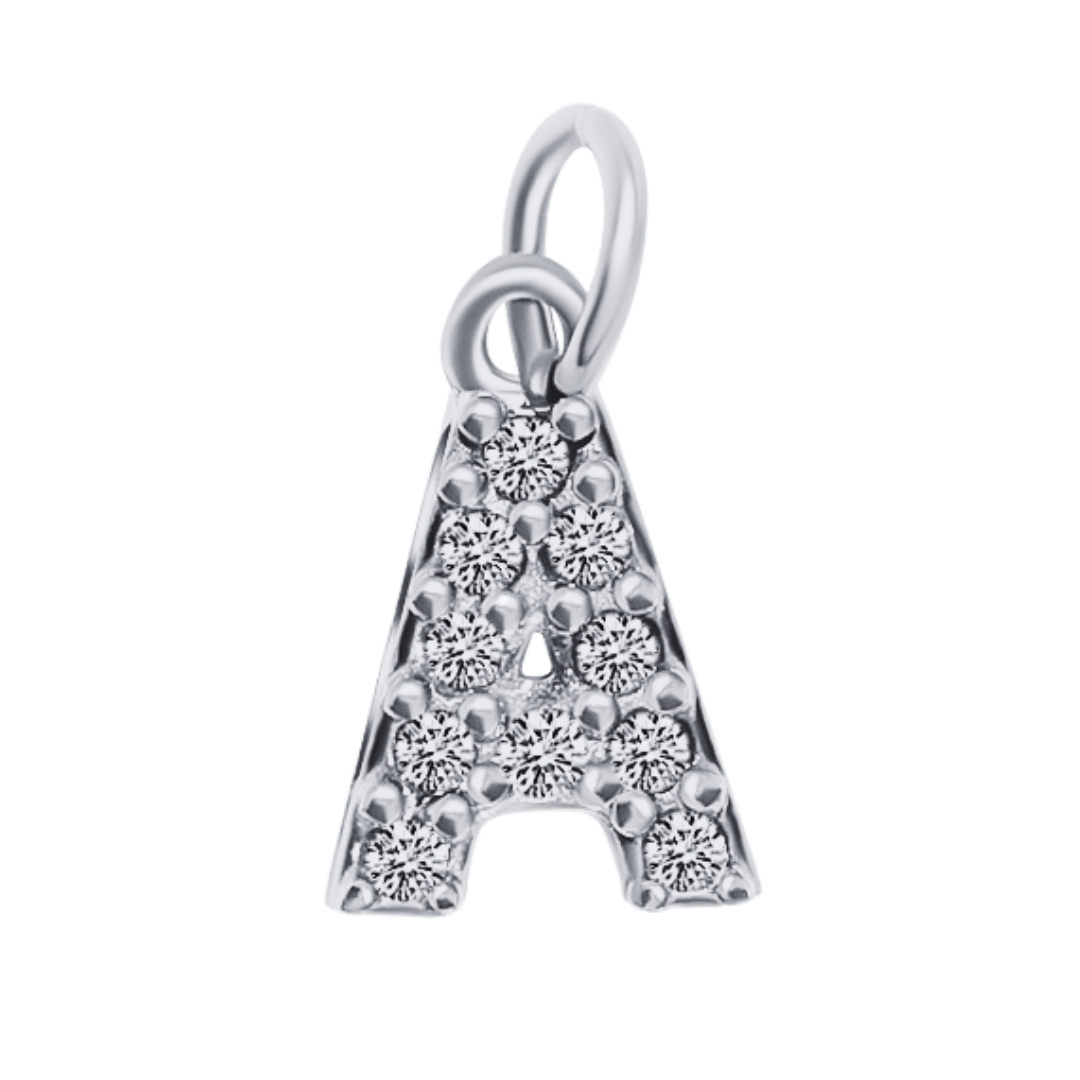 Small Diamond Letter Charms (A-Z)