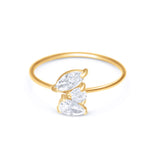 Three Diamond Cluster Ring