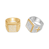 Square with Diamonds Ring