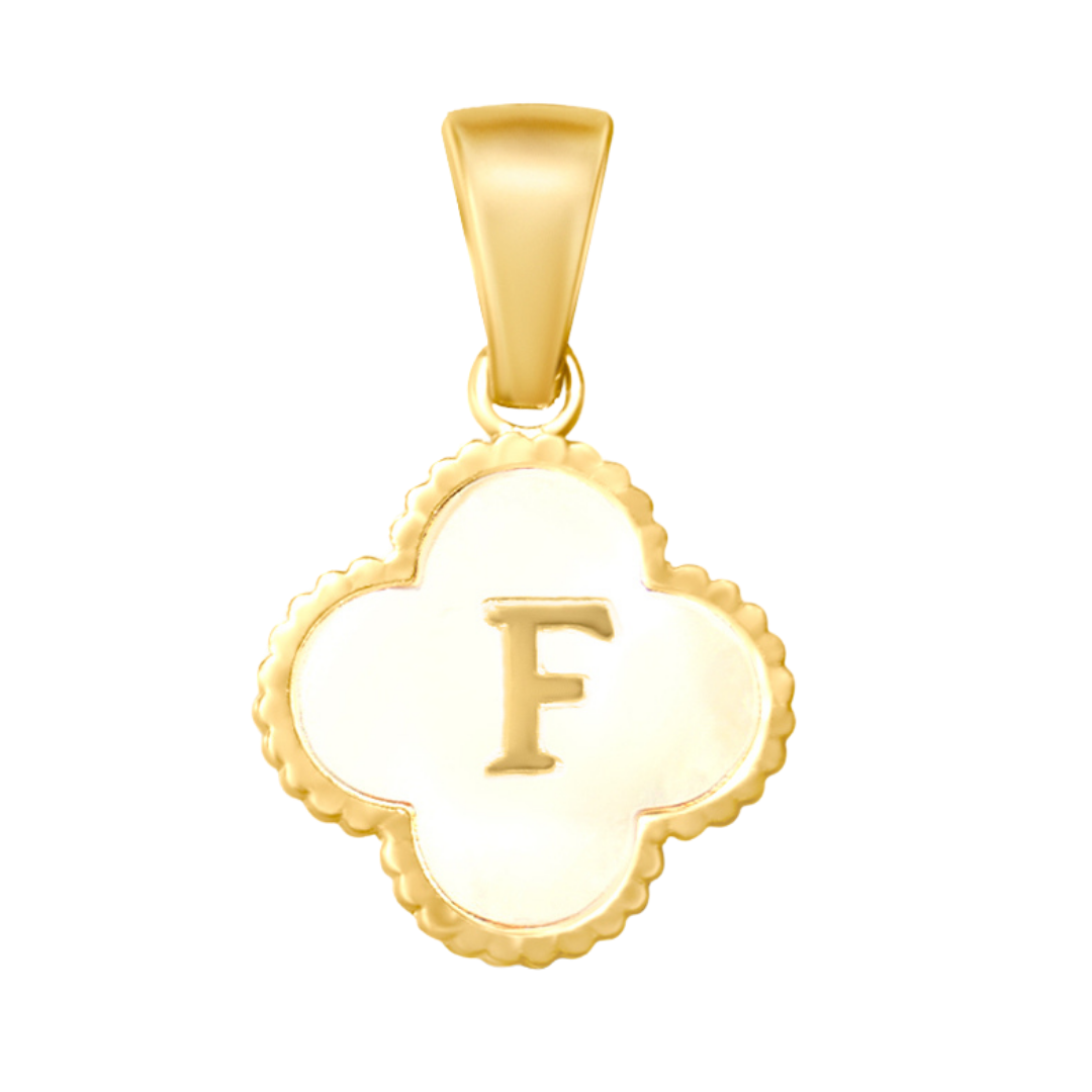 Reversible Initial Flower Charm