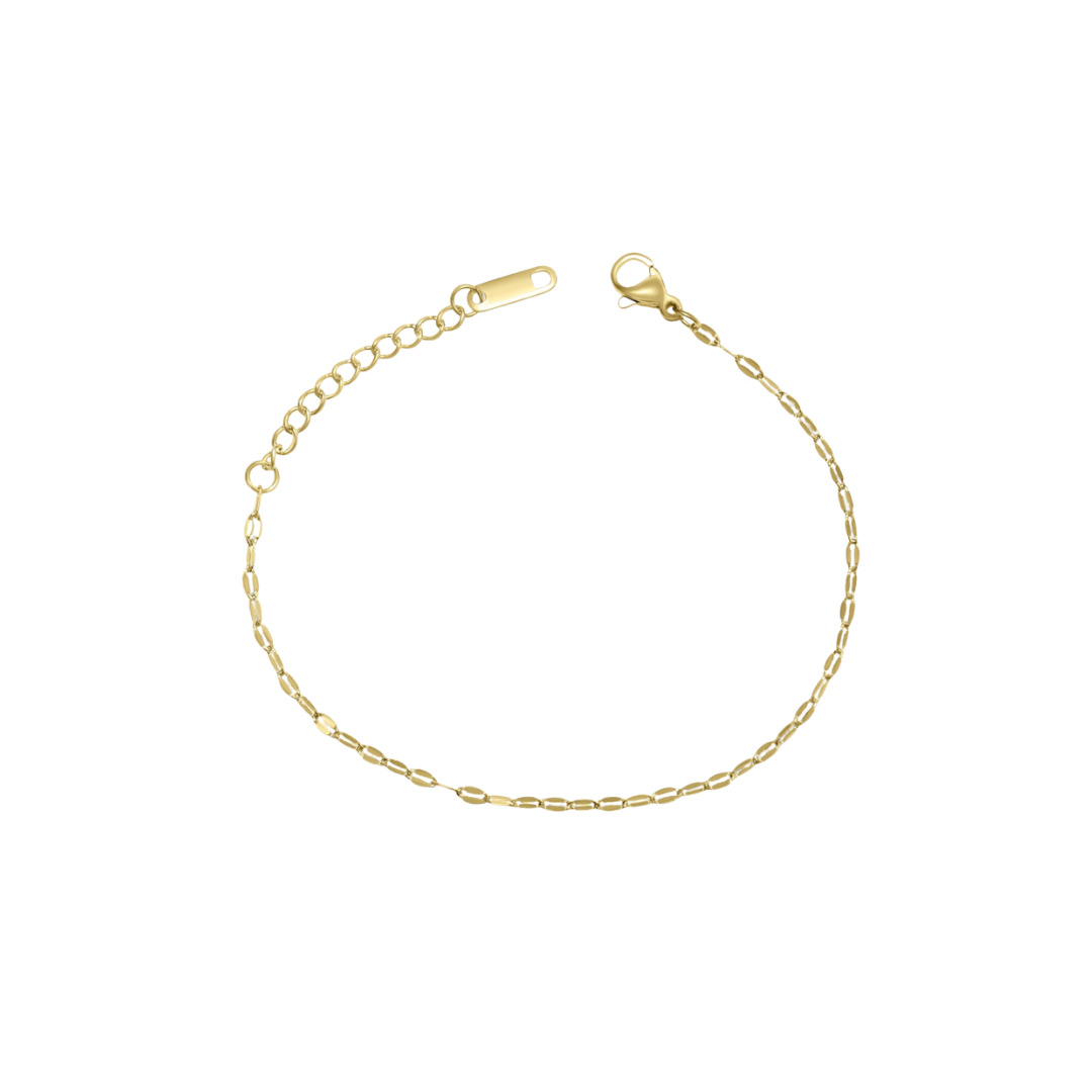 Stamped Link Bracelet