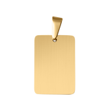 Flat Blank Rectangular Charm