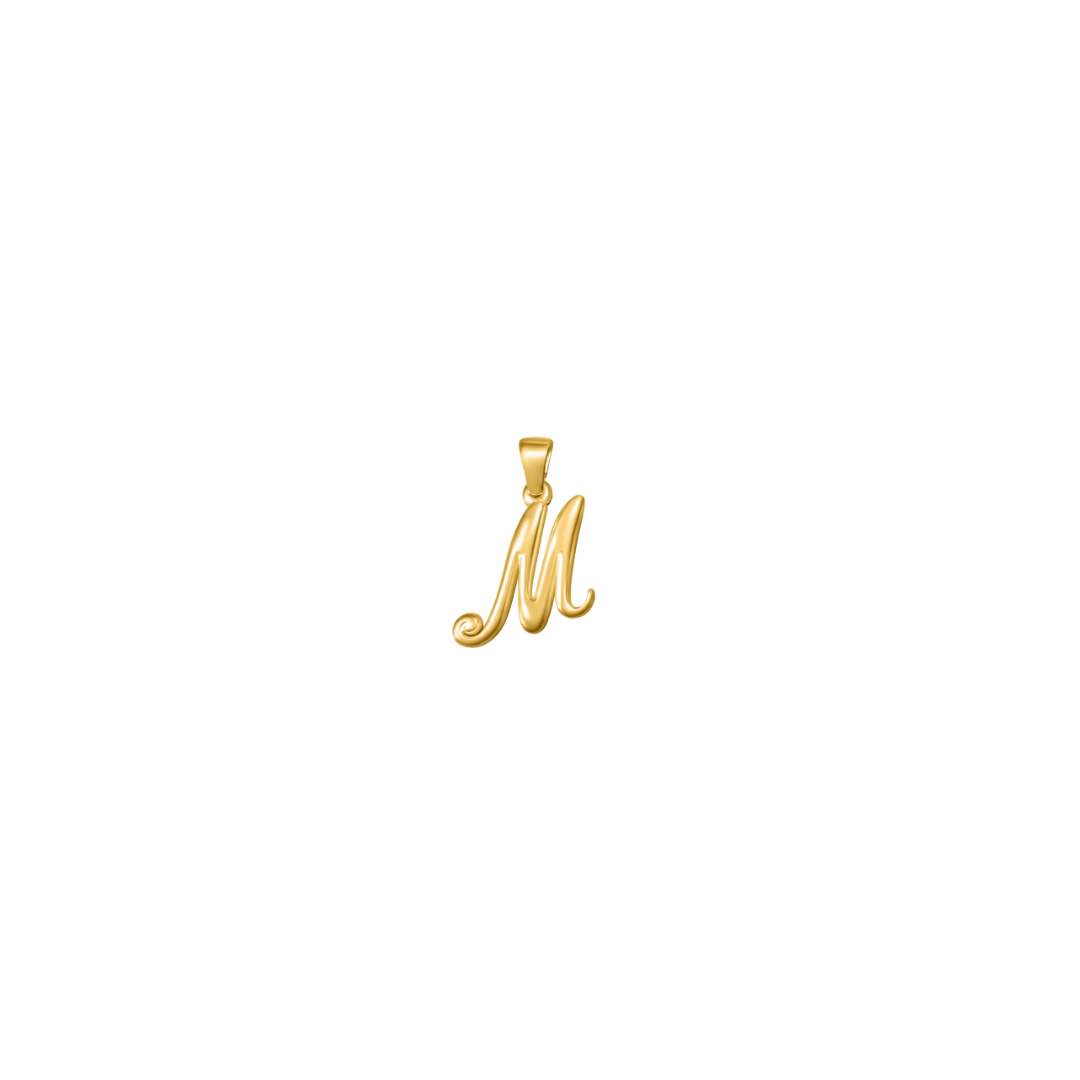 Large Cursive Letter Charms