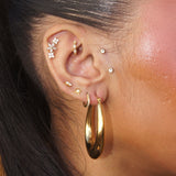 Dainty CZ Diamond Huggies