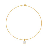 Oval Diamond Choker Necklace