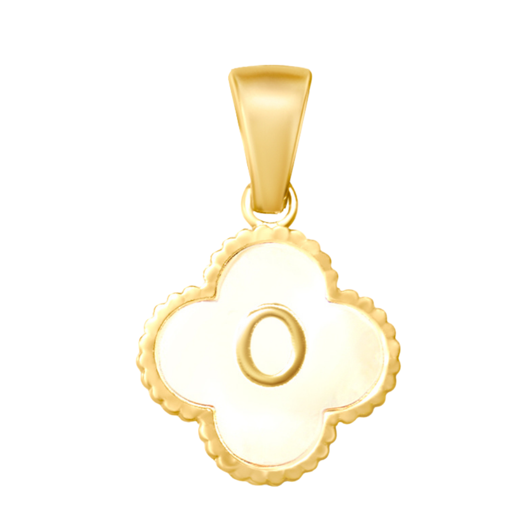 Reversible Initial Flower Charm