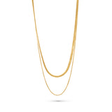 Snake Chain Necklace Stack