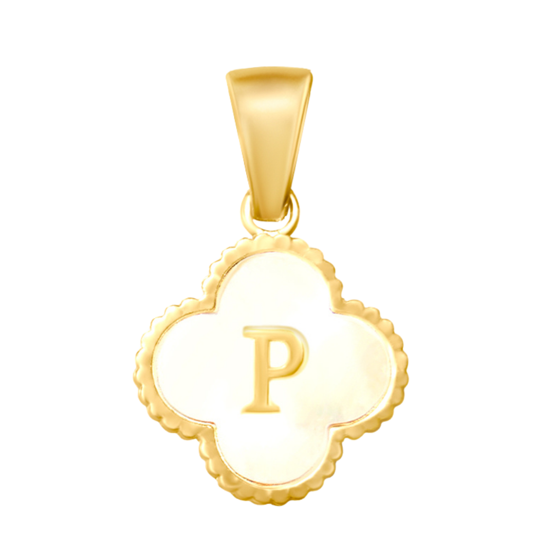 Reversible Initial Flower Charm