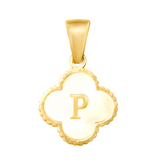 Reversible Initial Flower Charm