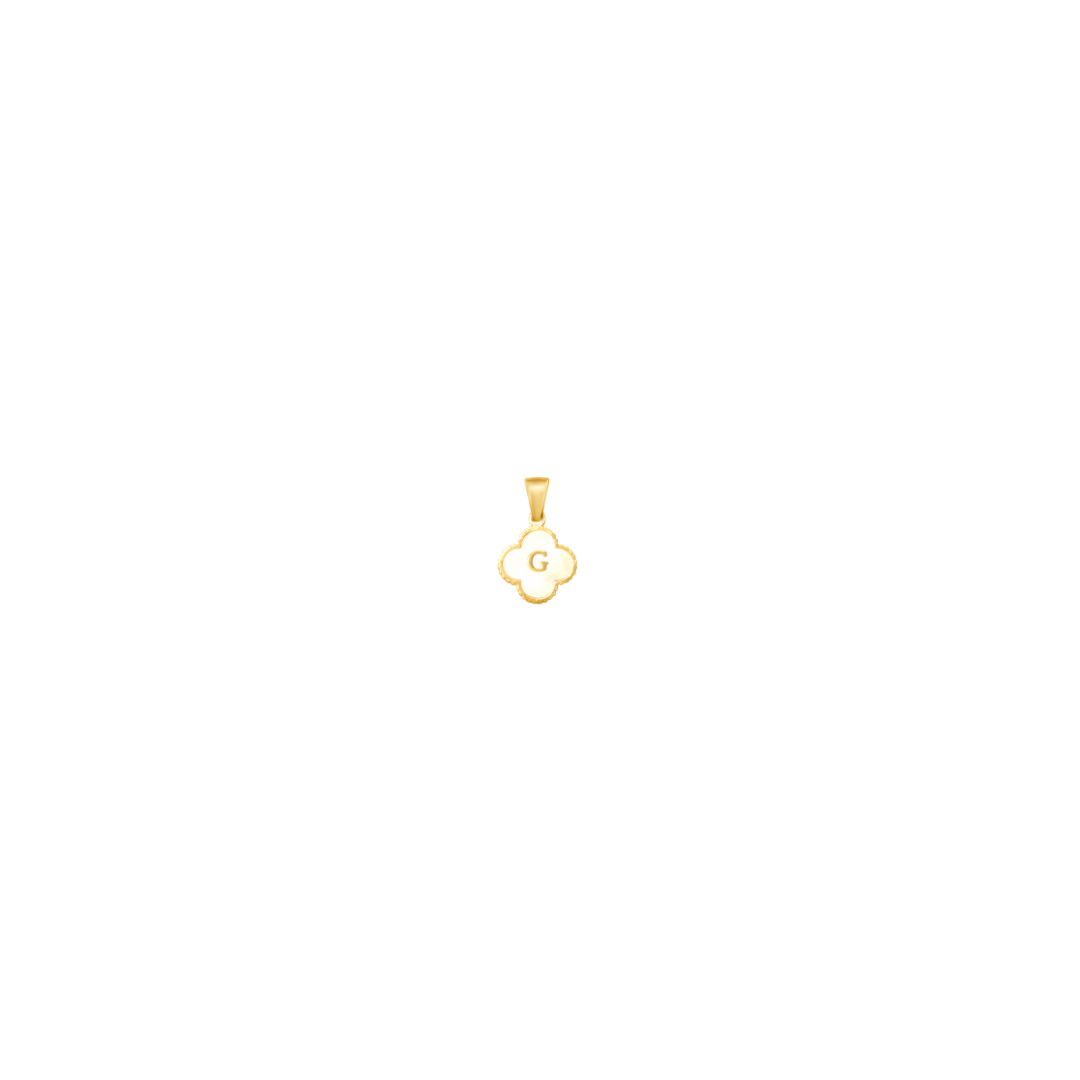Reversible Initial Flower Charm