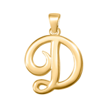 Large Cursive Letter Charms