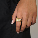 Green Evil Eye Ring