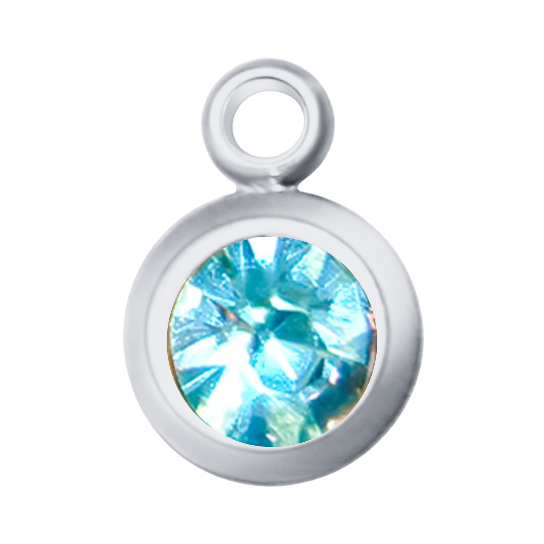 Round Birth Stone Charms