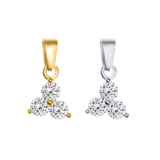 3 Diamond Flower Charm