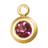 Round Birth Stone Charms