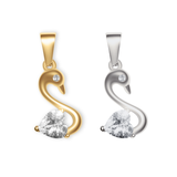 Diamond Swan Charm