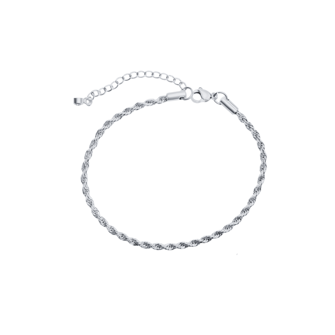 Rope Anklet with Diamond