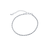 Rope Anklet with Diamond