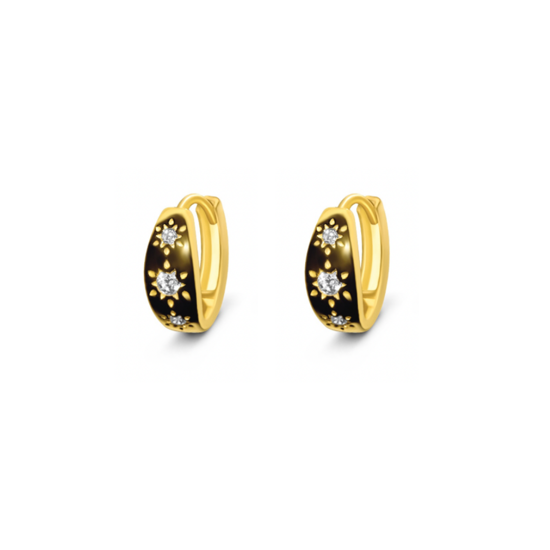 Diamond Star Earrings Stack