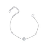 Single Diamond Flower Bracelet