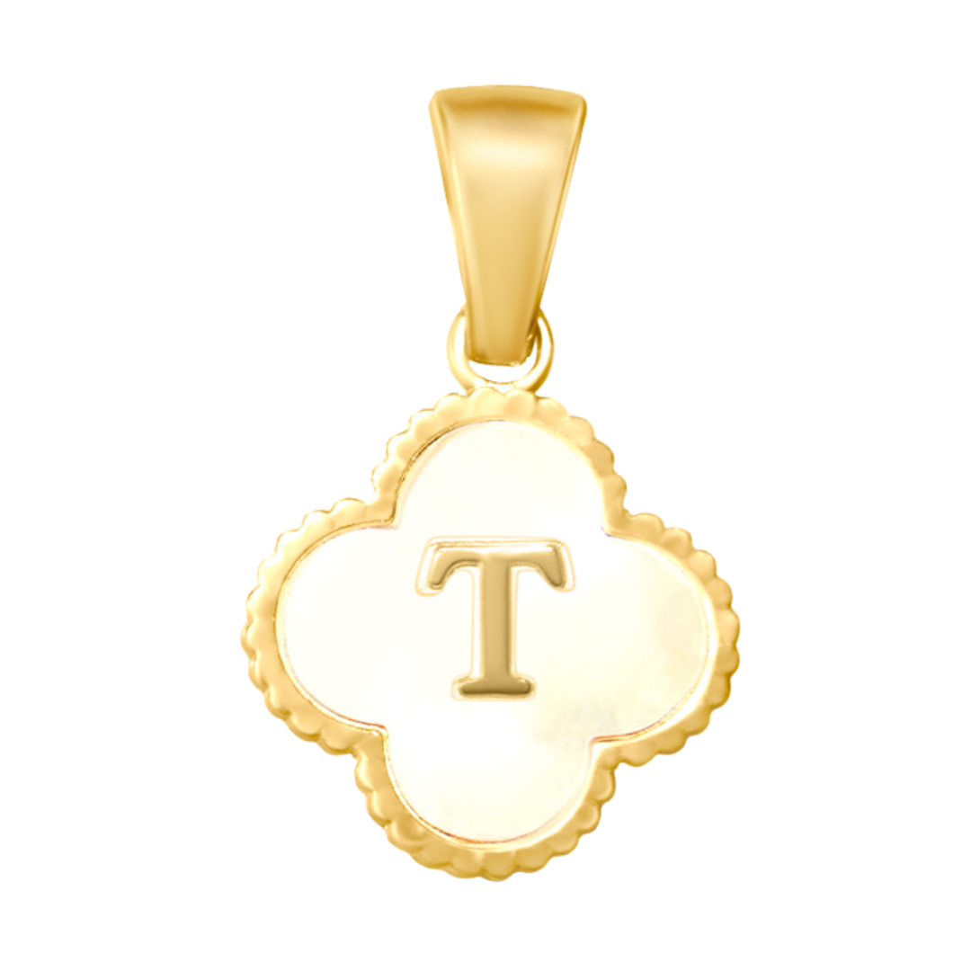 Reversible Initial Flower Charm