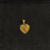 Patterned Heart Charm Pendant