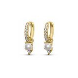 Pearl Diamond Earring Stack