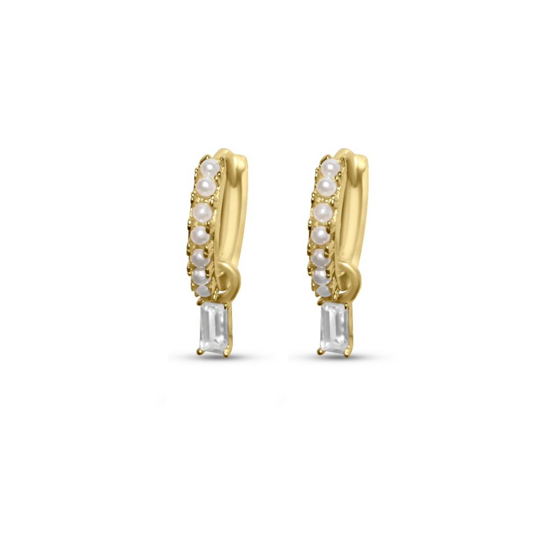 Pearl Diamond Earring Stack