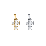 Small Diamond Cross Charm